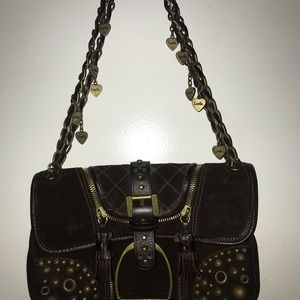 Pretty brown Luella bag gorgeous hardware like new
